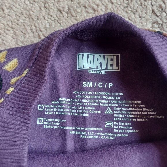 Marvel Sweatshirt‎ Black Panther Nikkolas Smith Women Graphic Purple Sz S Tee - Picture 5 of 8